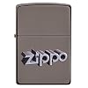 Zippo 3D Logo Black Ice Pocket Lighter