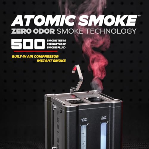 Image of AutoLine Pro Automotive Ventus Smoke Machine Leak Tester EVAP Vacuum - World's #1 Self-Powered Li-Ion Battery Unit - Built-in Air Compressor - Cone, Bladder, Evap, and Gas Cap Adapter