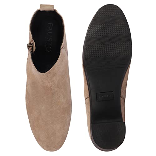 Image of FAUSTO Women Flared Heel Boots