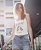 Def Leppard British Heavy Metal Rock Band 1988 Hysteria Tour Graphic Ladies Racerback Tank Top, White, L #1