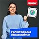 GAUDER Magnete für Magnettafel - Starke Tafelmagnete für Whiteboard, Pinnwand, Kühlschrank & Büro - Runde, Schwarze Kühlschrankmagnete mit hoher Haftkraft (62 Stück - 18 x 5 mm)