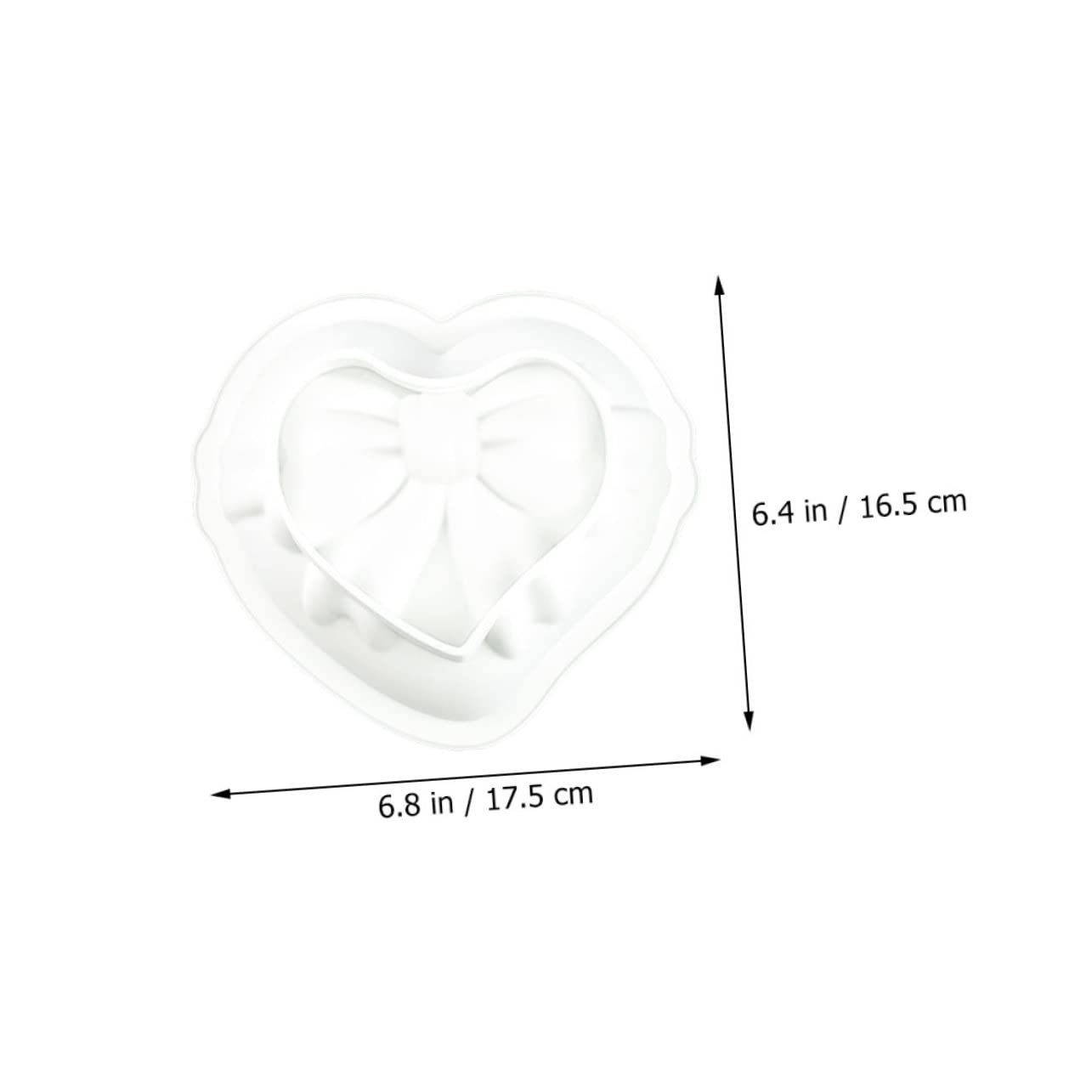 ABOOFAN Lot De 5 Moules À Pâtisserie En Silicone De Qualité Alimentaire Faciles À Nettoyer En Forme De Cœur Pour Décoration De Gâteaux