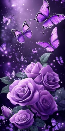Diamond Painting Papillons pour décorer votre salon | Peinture Diamant Roses