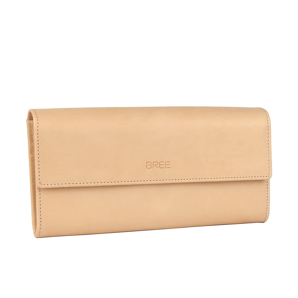 BREE　ブリー　長財布　天然ヌメ革　ナチュラルベージュ　イントレチャート　美品 BREE ブリー 長財布 天然ヌメ革 ナチュラルベージュ イントレ