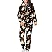 Forchrinse Halloween Ghost Onesies for Women Men Fashion Pajamas Jumpsuit Plus Size Onesie Sleepwear Fall Winter Fleece Sweatsuit Hoodie Sportwear,S-4XL