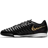 Suela flexible Nike Legendx 7 Academy IC, Zapatillas de Fútbol Hombre, Negro (Black/Mtlc Vivid Gold 077), 38.5 EU