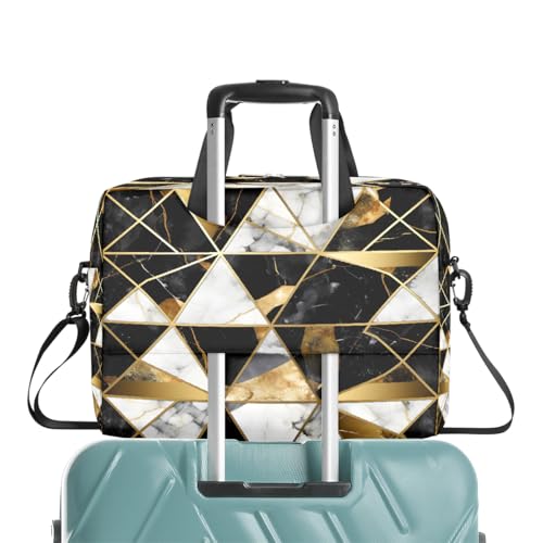Bolso geométrico mármol para laptop 16 pulg miniatura 6