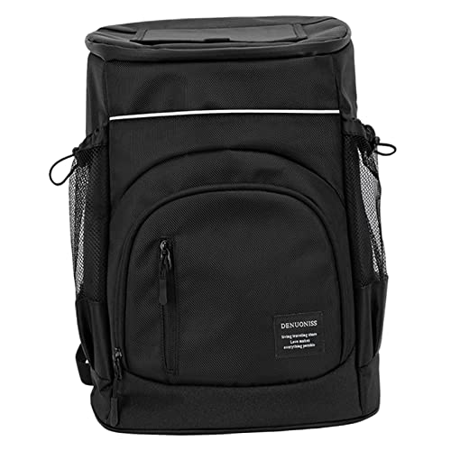 rockible Picnic Bag Bottle Insulated Picnic Cool Carrier Bag, Black