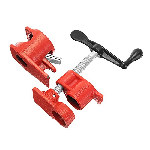 RanDal 1/2Inch Legno Incollaggio Tubo Morsetto Set Heavy Duty Profesional Legno Lavoro Cast Iron Carpenter ' S Clamp