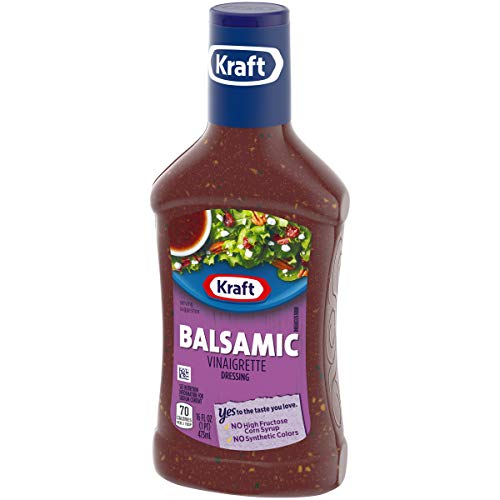 Image of Kraft Balsamic Vinaigrette Salad Dressing (6 ct Pack, 16 fl oz Bottles)