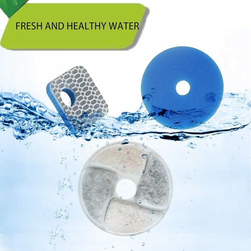 Filtros para fuente de agua para gatos Delapan 4 pack miniatura 4