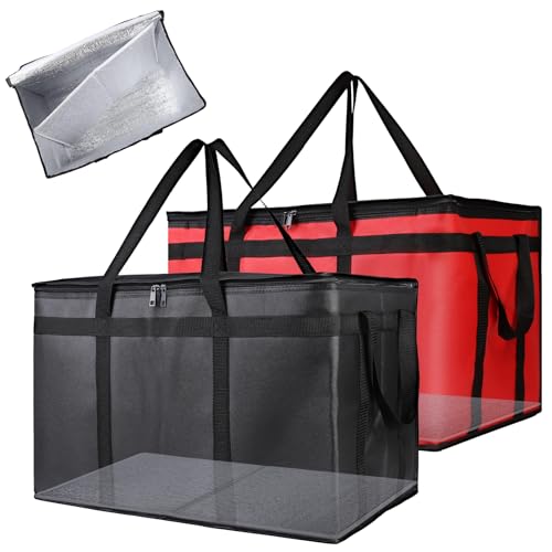 Bodaon 2PK Removable Hard Bottom for 23" W x 14" D Bag, XXX-Large Foldable Insulated Plate for Reusable Grocery Shopping Bags, Sturdy Supporter for Food Delivery Cooler Bag, Rideshare Delivery Bag