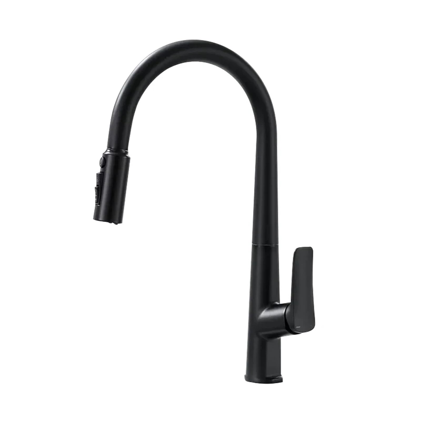 ZQFHSX Black Kitchen Water Filter Faucet Dual Spout Pull Out Mixer for Pure Drinking Gourmet Crane (G9/16)