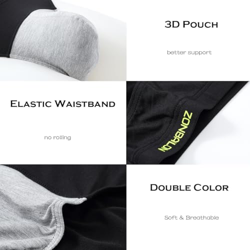 Sexy Enhancing Briefs Underwear Soft Breathable Big Ball Pouch Briefs Pack M L XL 2XL 3XL3
