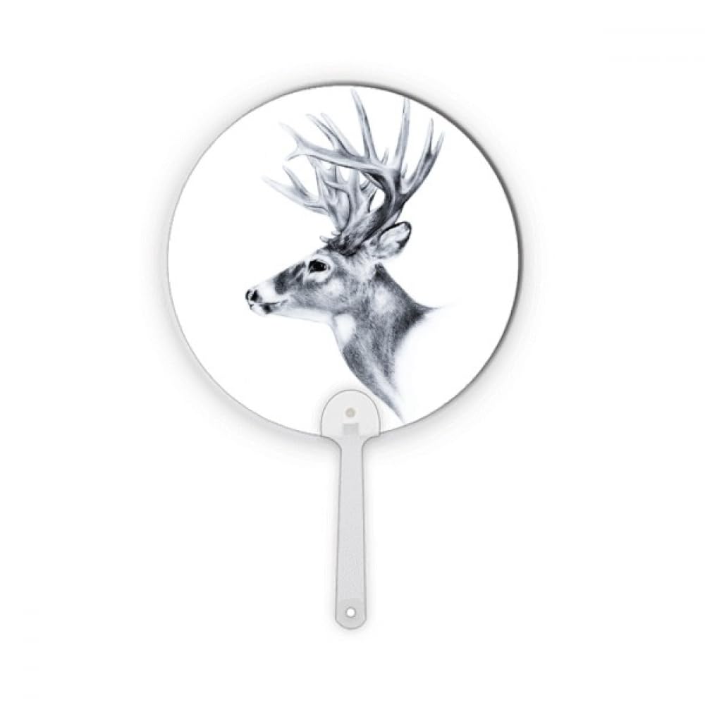 Croquis cerf noir blanc pour sublimer le mur de votre salon scandinave