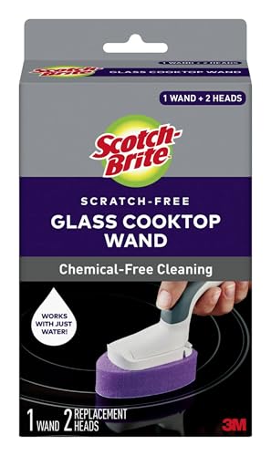Scotch-Brite Glass Cooktop Wand with Refill Pads,...