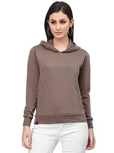 Image of UZARUS Women's Cotton Fleece Stylish Sweatshirt Hoodie