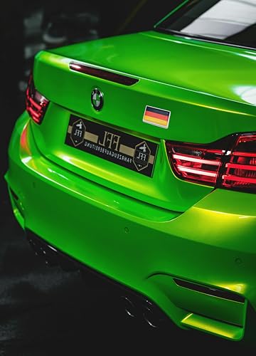 Image of 2 Pcs 3D Germany German Flag Metal Car Stickers Chrome Decals,2.3 x 1.6 Inch Metal Truck Stickers,Patriotic Car Motorcycle Emblem.