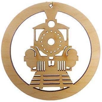 Personalized Train Ornament, Front - Personalized Train Gifts - Train Christmas Tree Ornaments
