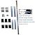 BIGalleons Basement Ladder 8 Rung, 88in H Aluminum Window Well Ladder, Fire Escape Ladders in Humid Environments with Load Capacity up to 500lbs Egress, Escape or Bunk Bed Ladders