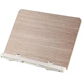 傾斜台 勉強 卓上 ライティングボード 姿勢改善角度階調整 軽量 ブックスタンド 学習台 製図台 絵描き ノートタブレット対応 木目調 (39X28CM)