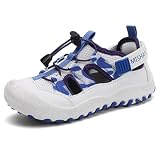 Mishansha Sandalias Cerradas Trekking Niños Antideslizante Blanco 28 EU