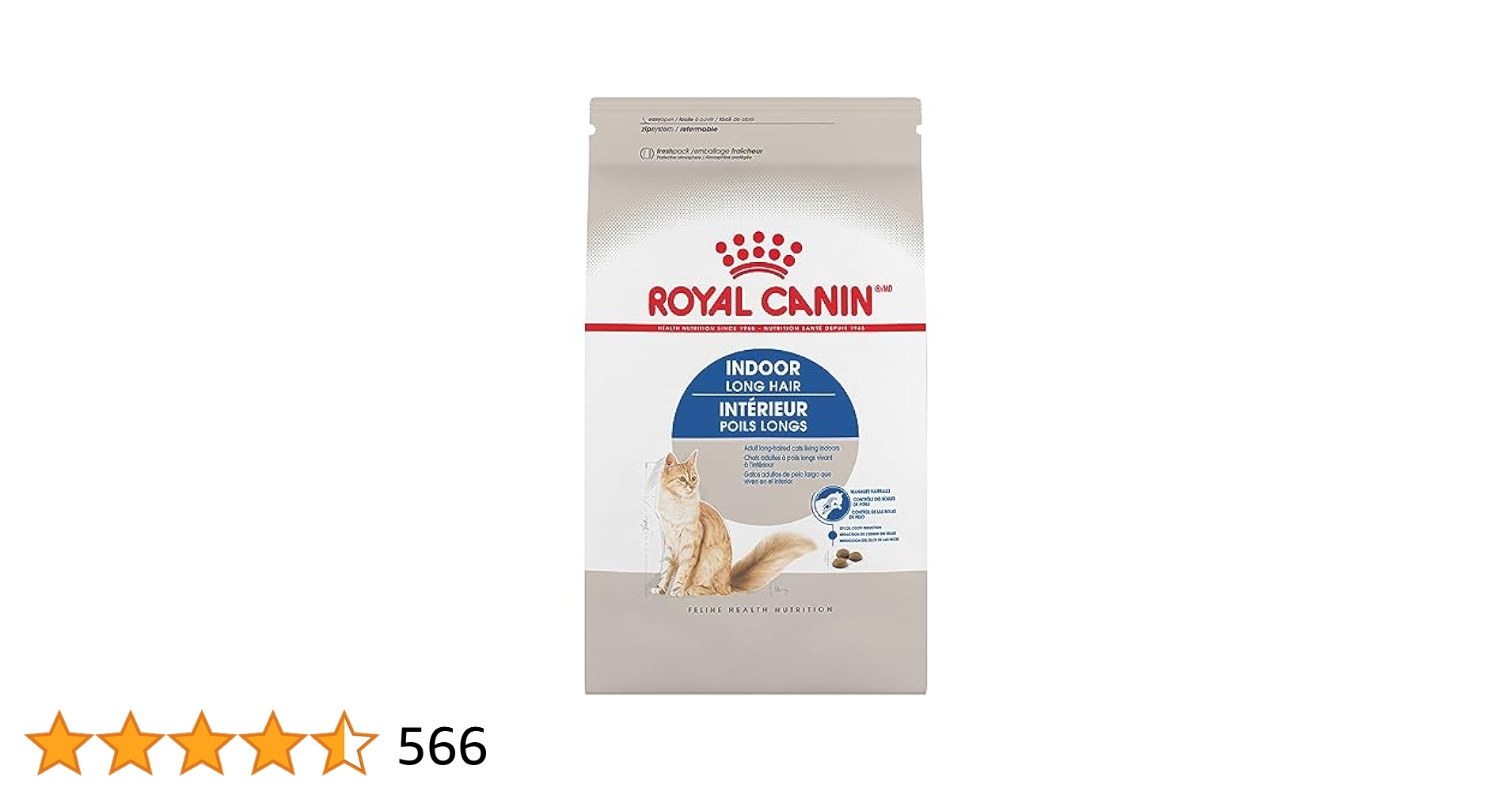 キャットフード  CANIN Indoor Long Hair 10kg Complete Nutrition for Indoor Long-Haired Cats | Royal Canin