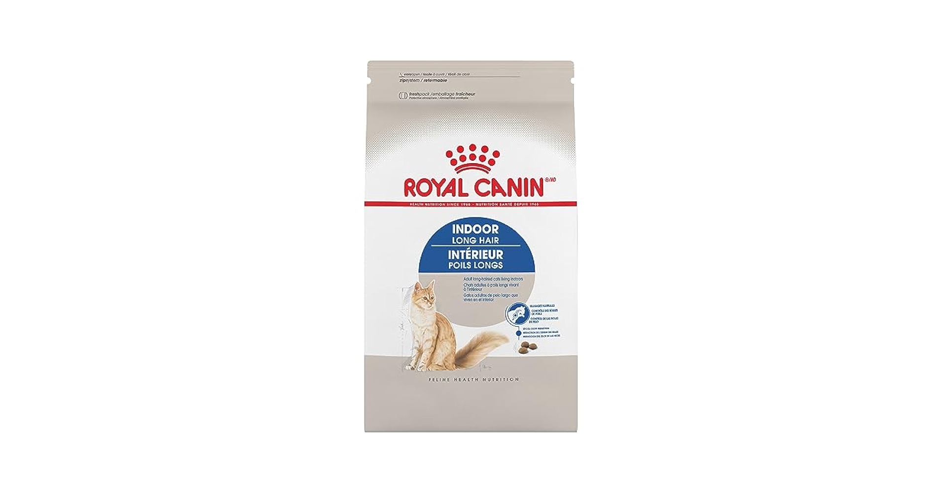 キャットフード  CANIN Indoor Long Hair 10kg Complete Nutrition for Indoor Long-Haired Cats | Royal Canin
