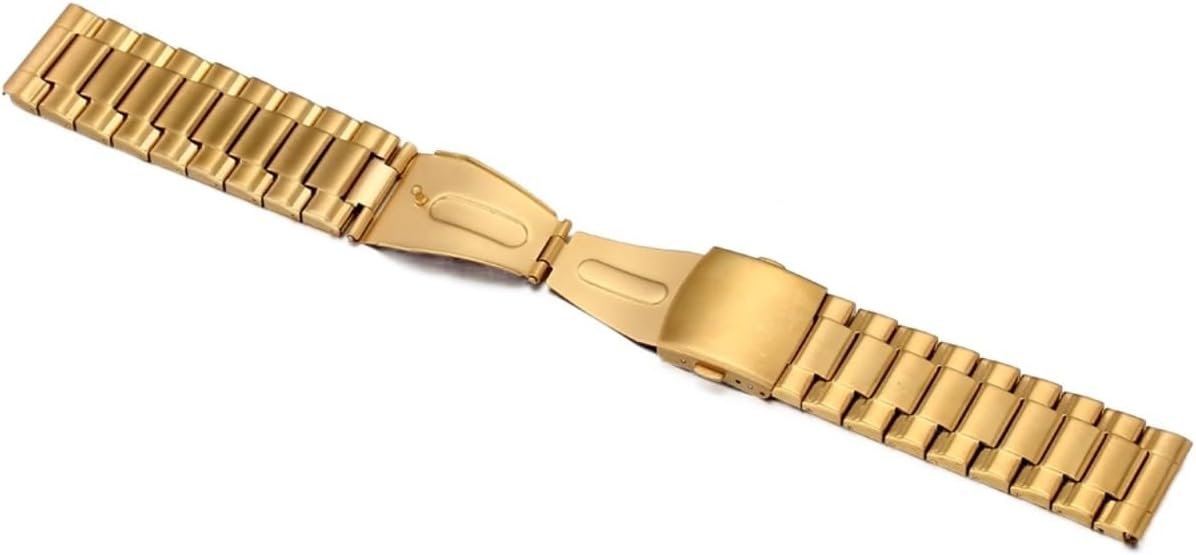 yingyingjia 22mm 24mm 26mm 28mm 30mm Watchband Compatible With Diesel Watch Strap Silver Black Gold Stainless Steel Watch Band Leather