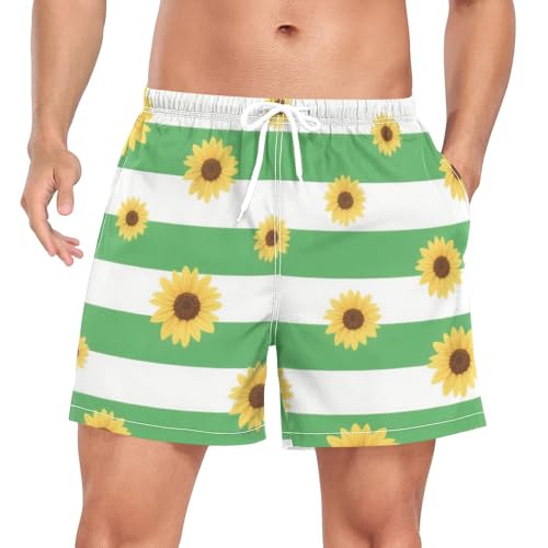 Mens Swimsuit Trunks Men's 2 Layer Inseam Board Shorts with Liner Quick Dry S