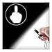 Vinylcation Middle Finger LED Keychain Light. Hilarious Projector Keyring Displays Humorous Image on Walls, Ceilings, Even Someone's Back. Causes Fits of Laughter & Stress Relief