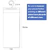 LotFancy Handicap Placard Holder, Ultra Transparent Disabled Parking Permit Protector Sleeve, 2Pcs Handicapped Placard Cover for Auto, with Large Hook