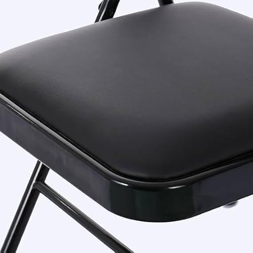 كرسي MOMENT القابل للطي مع مقاعد مبطنة، كرسي محمول متعدد الوظائف قابل للطي للمنزل أو المكتب أو الشرفة أو الصيد في الهواء الطلق، لون أسود