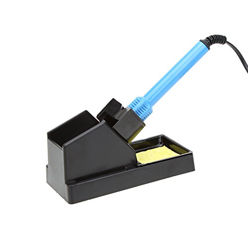 Henniu Suporte de ferro de solda de plástico Suporte de fio de solda com esponja
