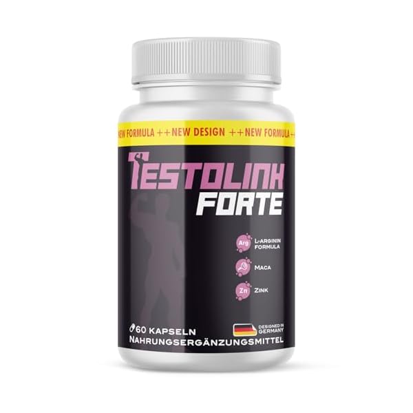 Testolink Forte Capsules | met L-arginine, L-citrulline en maca | eenvoudig in gebruik | inhoud 60 capsules