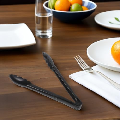 Pince de service plastique noire pour buffet et fêtes x10 - 6