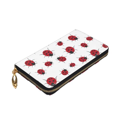 Portefeuille en cuir anti-RFID Ladybug : protégez vos données avec style