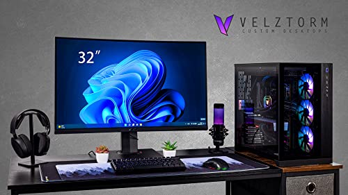 Image of Velztorm Septex Custom Built Gaming Desktop PC (AMD Ryzen 7 7700X, Radeon RX 9070 XT, 64GB DDR5, 8TB PCIe SSD, RGB Fans, 360mm AIO, 1000W PSU, WiFi 6E, Bluetooth 5.2, RJ-45, Win 11 Pro)