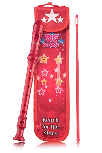 Timbregear Recorder Series Beautiful Sound, Sweet and Full - 8 hole German Style fingering (red)