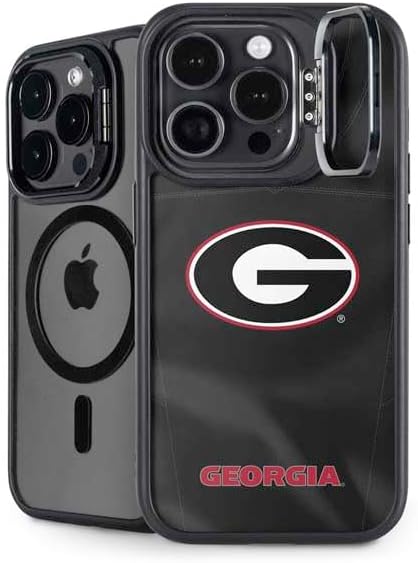 Skinit Kickstand Phone Case Compatible with iPhone 16 Pro Max - Officially Licensed University of Georgia Bulldogs Logo Design