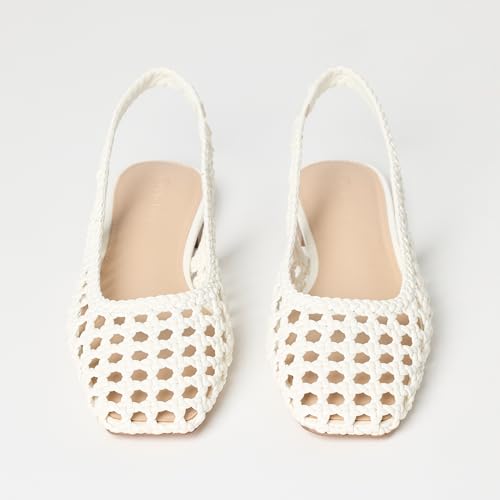 Image of The Drop Women's Palma Woven Slingback Flat