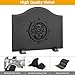 1More Firebacks for Fireplace - Iron Fire Place Back Plates with Feet, 20in Fireplace Heat Reflect, Fireplace Wall Protection.Fireback Decorative Wheel Design