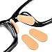 Gejoy 45 Pairs Soft Foam Nose Pads Self Adhesive Anti Slip Eyeglass Nose Pad Cushion Lightweight for Glasses, Sunglasses(Nude Color)