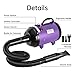 NESTROAD Dog Dryer for Pet Grooming,High Velocity 4.3HP/3200W Dog Blower Force Dryer with Stepless Adjustable Speed,Professional Pet Hair Drying with 4 Different Nozzles for Dogs Pets,Purple