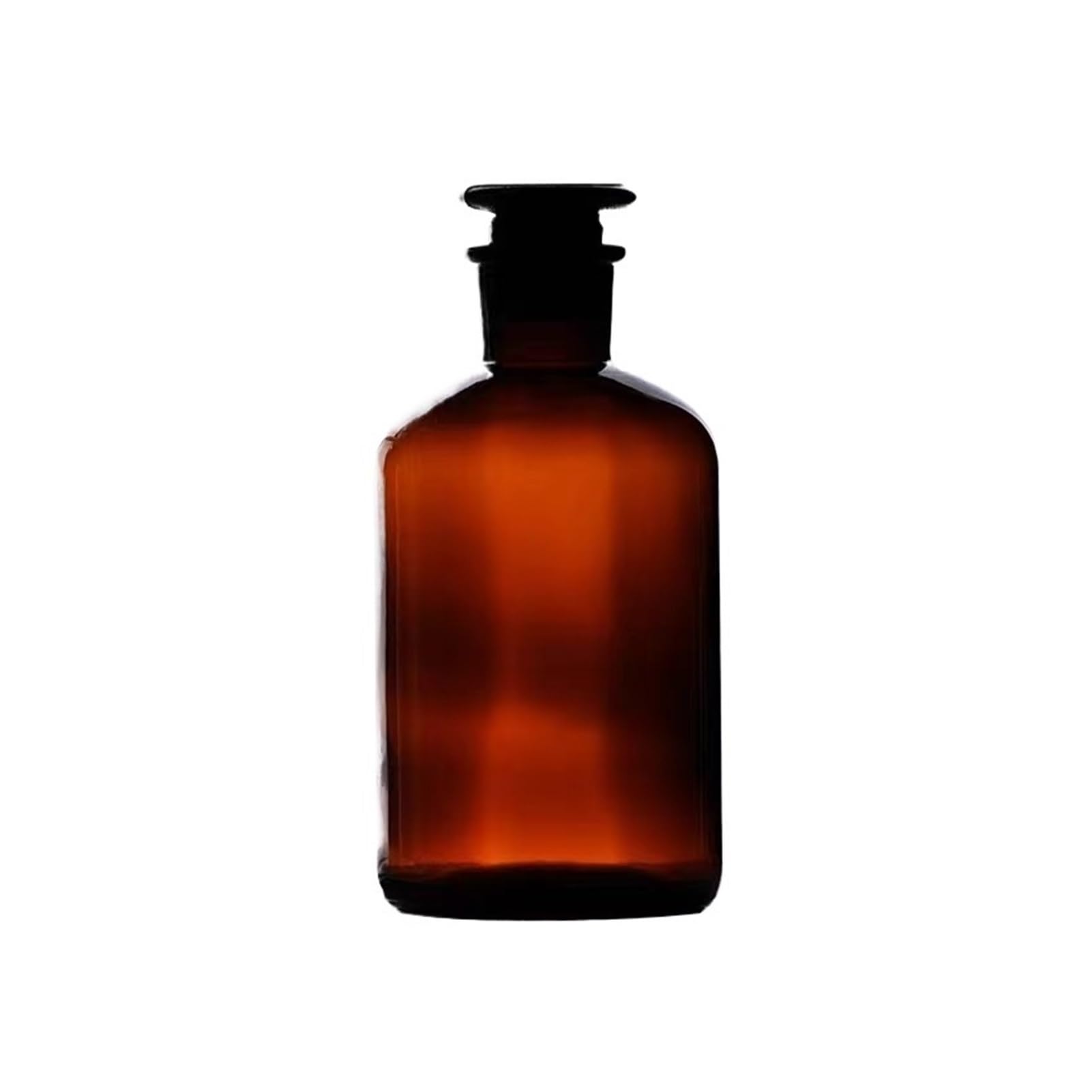Botella de reactivo de Laboratorio, Botella de Boca Estrecha marrón de Vidrio con Alto Contenido de borosilicato(10000mL 1pc)