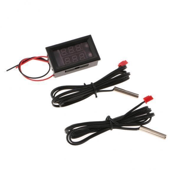 Calandis™ 2Xdc 4-28V Dual Display Digital Thermometer Ntc Metal Probe Red Red Display-image-37