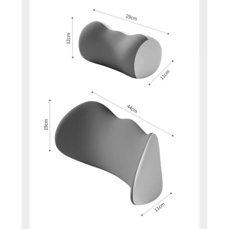 Cojín Lumbar para Coche para BMW X1 (U11) 2022 2023 2024, Almohada Lumbars Ergonómico Lumbar Coche con Esponja Memoria Respaldo Cojín Soporte Lumbar,A