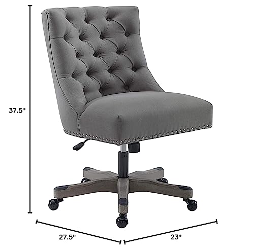 Linon Home Décor Honor Light Gray Office Chair, Grey #TOP2