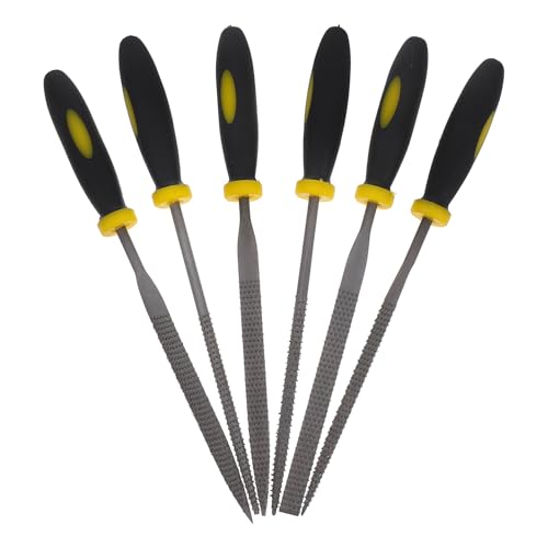 Housoutil Juego De 6 Uds De Limas De Metal Limas De Madera Escofinas De Madera Relleno De Madera Lima De Madera Herramienta De Escofina De Madera Mini Archivo Pequeño