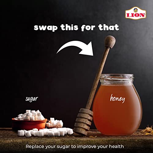 Image of Lion Dates Lion Honey 1.2 kg - Originated from The Forests of Kashmir - Lion Kashmir honey 1.2 kg
